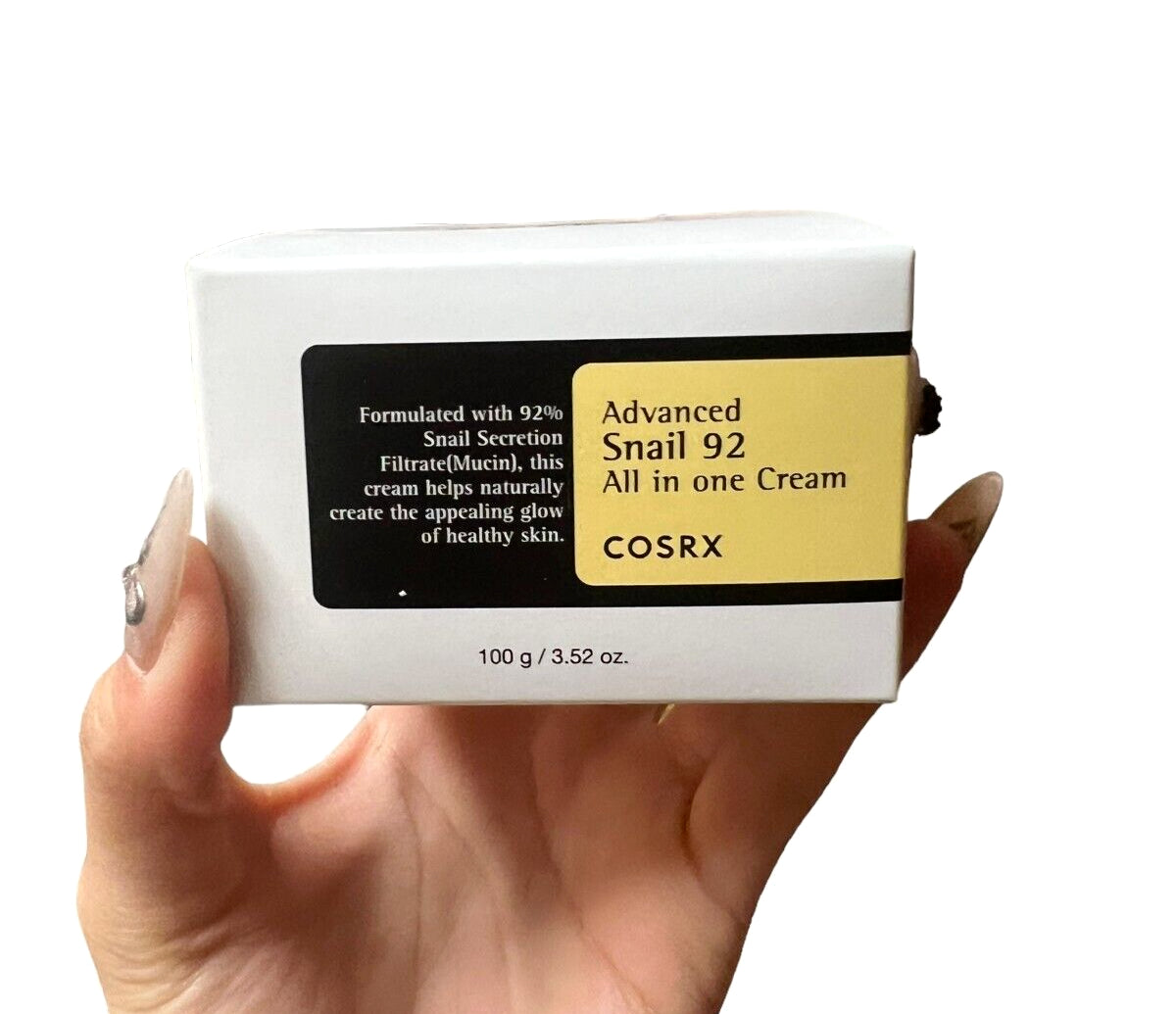 US Seller COSRX Coss02-C Advanced Snail 92 All in One Cream - 3.52 Oz Authentic