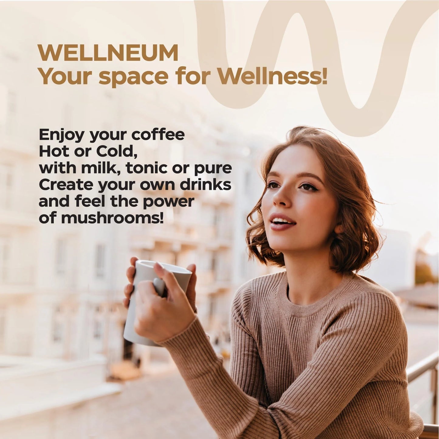 Mushroom Coffee 9 Mushroom Adaptogen Mix Lions Mane Chaga Turkey Tail Reishi