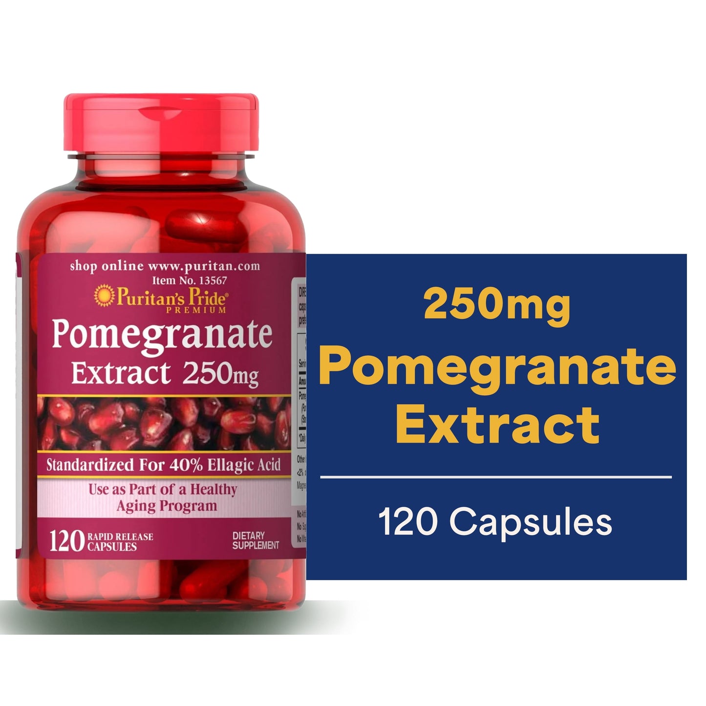 Pomegranate Extract 250 Mg 120 Count by