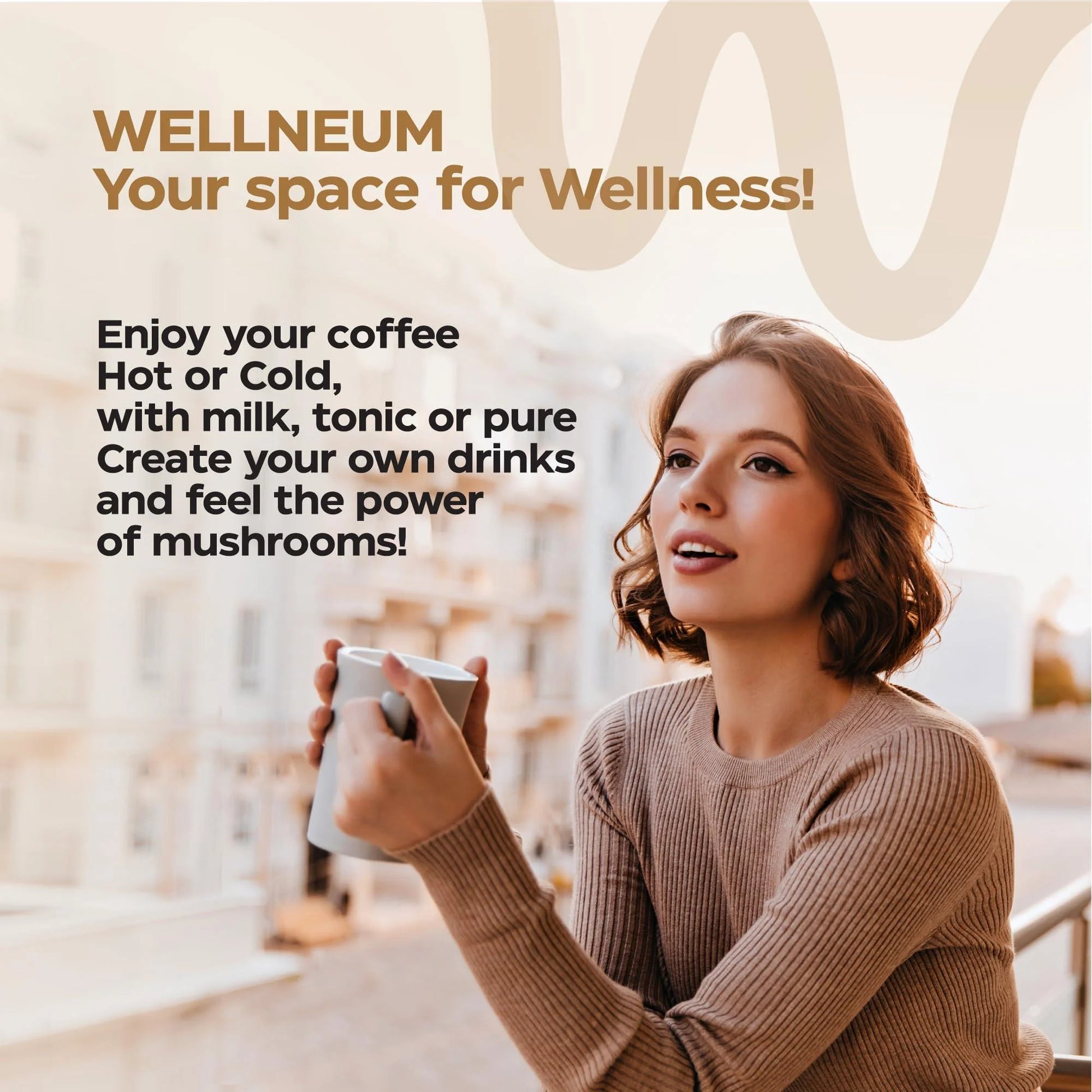 Mushroom Coffee 9 Mushroom Adaptogen Mix Lions Mane Chaga Turkey Tail Reishi
