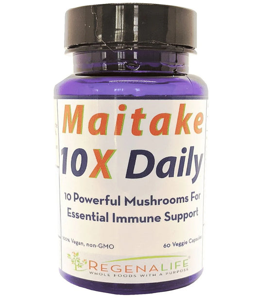 Maitake 10X - 10 Powerful Medicinal Mushrooms for Total Immunity